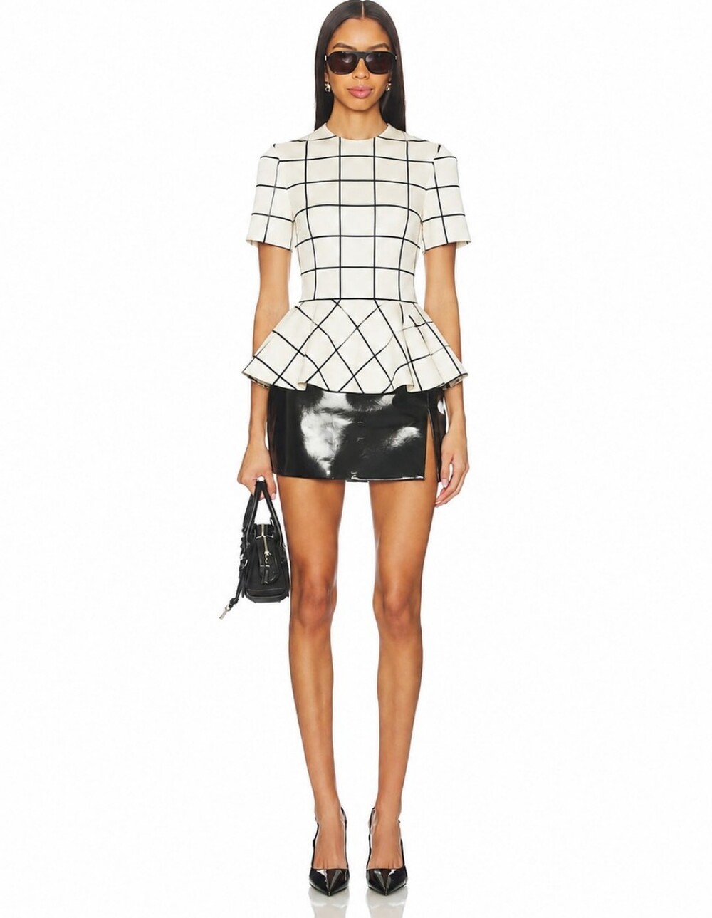 NWOT Ever New Melbourne Checker Doll Top Revolve